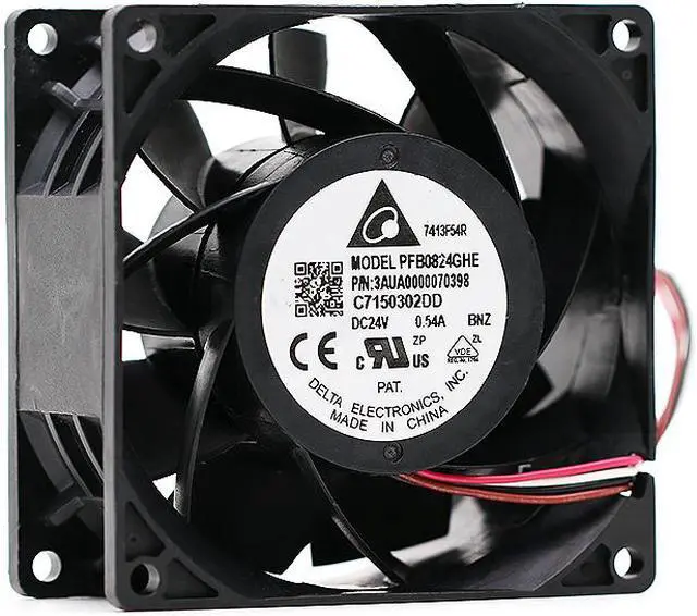 Main image of Original Delta PFB0824GHE  DC 24V 0.54A 8CM double ball inverter fan 80*80*38MM  server case cooling fan