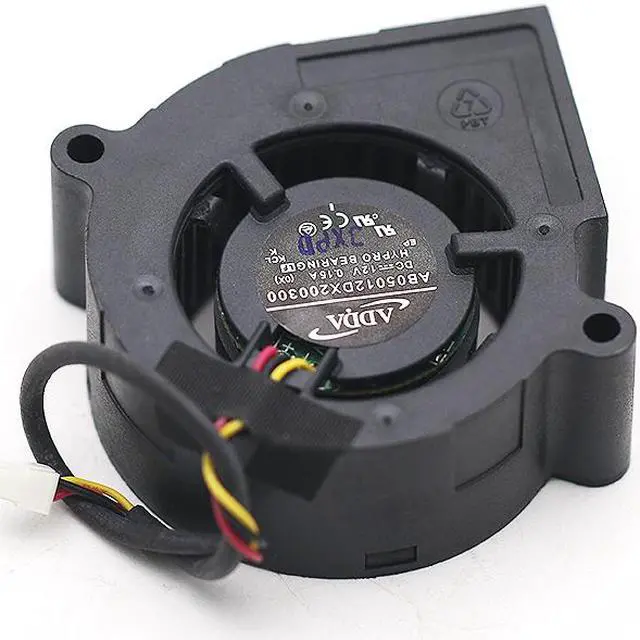 Alt view image 6 of 7 - New original ADDA AB05012DX200300  DC12V 0.15A 3 Wires 3 Pins 50x20mm Blower For Otu BenQ projector cooling fan