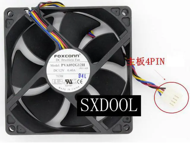 Main image of NEW FOXCONN PVA092G12H 9CM 9025  speed control   DC12V 0.40A CPU cooling fan