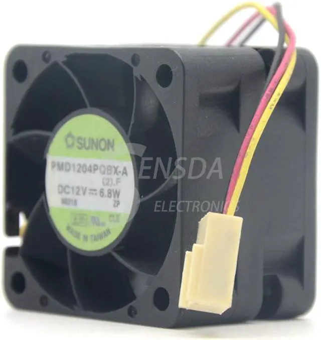 Alt view image 5 of 5 - Sunon PMD1204PQBX-A 4CM 4028 12V 6.8W 40*40*28mm 3-line 3-pin axial cooling fan