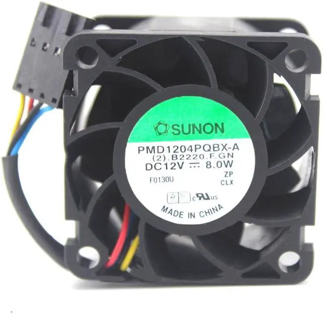 Alt view image 2 of 3 - Sunon PMD1204PQBX-A 4CM 4028 12V 8.0W 4 lines 4-pin server cooling fan