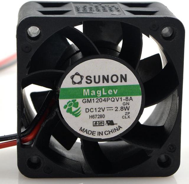 SUNON GM1204 PQV1-8A 4cm 4028 DC12V 2.8W 2-wire 2-pin High Speed