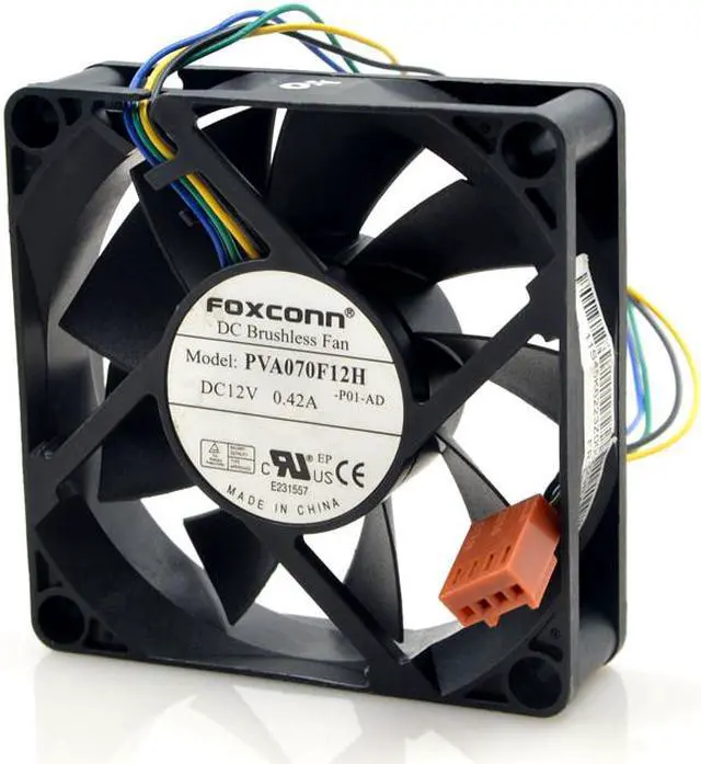 Alt view image 2 of 5 - New FOXCONN PVA070F12H 12V 0.42A 7CM 7020 4 line 4-pin PWM CPU fan 70x20mm