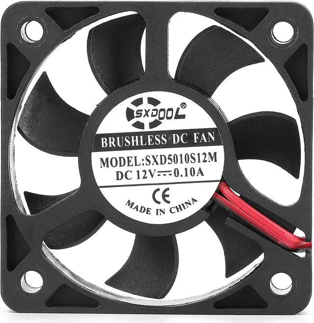 Alt view image 2 of 5 - NEW 5CM Ultrathin cooling fan 50x50x10mm 5010 DC 12V 0.1A High speed ultra quiet Double Ball Bearing cooler replacement