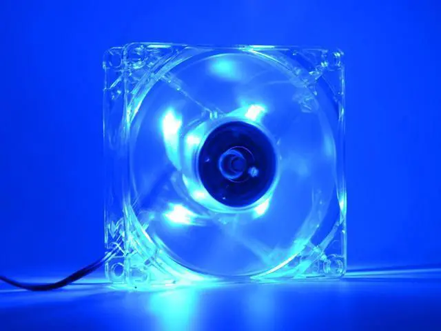 Alt view image 2 of 4 - PC Computer Fan 80mm with led 8025 8cm Silent Cooling Fan 12V LED Luminous Chass Case Cooling Fan Cooler