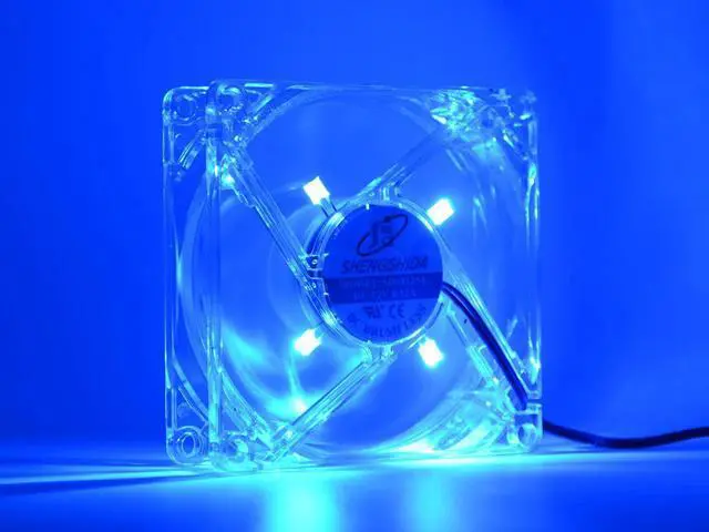 Main image of PC Computer Fan 80mm with led 8025 8cm Silent Cooling Fan 12V LED Luminous Chass Case Cooling Fan Cooler