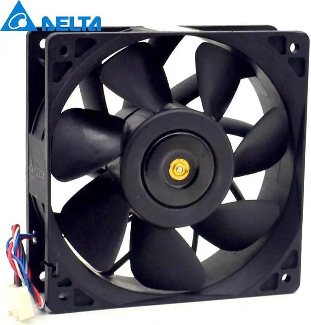 Alt view image 2 of 5 - NEW original DELTA QFR1212GHE 12cm 12038 2.7A 120*120*38mm DC 12V 4-pin PWM Speed cooling fan
