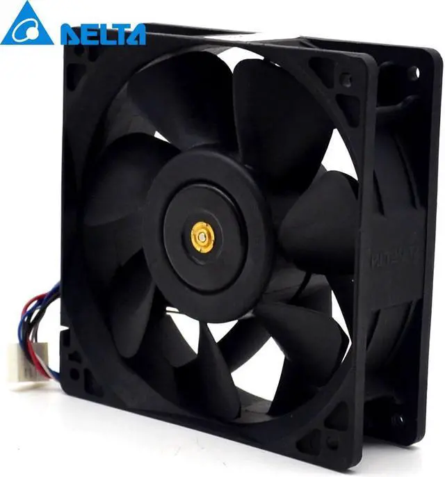 Alt view image 5 of 5 - NEW original DELTA QFR1212GHE 12cm 12038 2.7A 120*120*38mm DC 12V 4-pin PWM Speed cooling fan