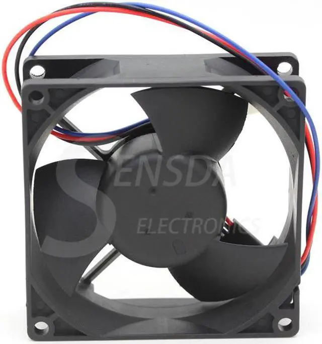 Alt view image 2 of 4 - Delta EFB0812EH -F00 FOO 8025 8CM 80MM DC 12V 0.42A 3-pin computer cpu case Server Inverter Cooling fans