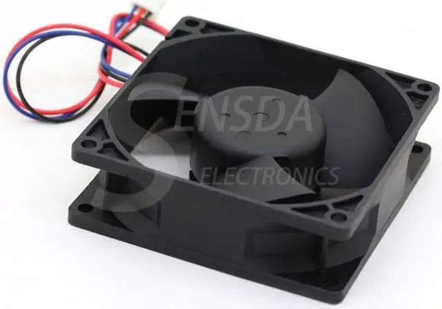 Alt view image 4 of 4 - Delta EFB0812EH -F00 FOO 8025 8CM 80MM DC 12V 0.42A 3-pin computer cpu case Server Inverter Cooling fans