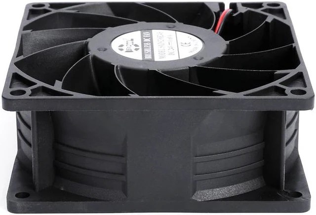 Alt view image 3 of 5 - New SXDOOL SXD9238B12H 92mm 92*92*38mm DC 12V 0.50A 4000rpm 92.3cfm server inveter axial cooling fan powerful