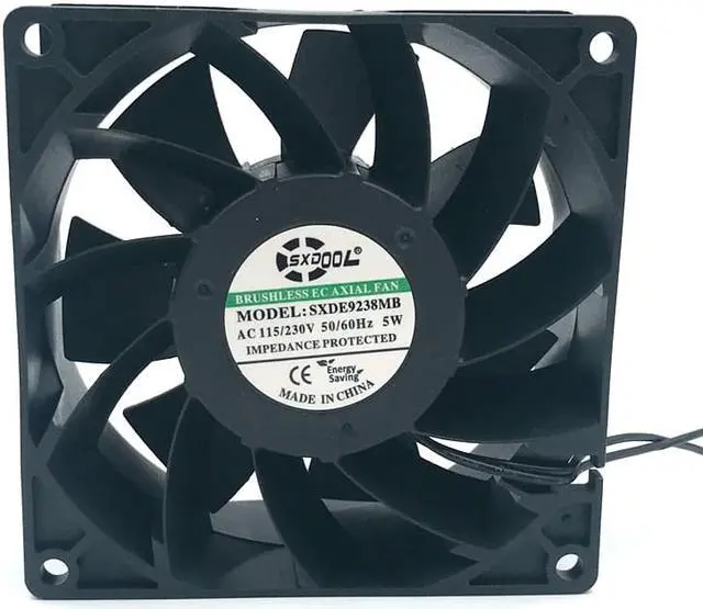 Alt view image 2 of 4 - SXDOOL ec fan motor 92*92*38 mm 92mm 110V 115V 220V 230V 50/60 Hz 5W 3000RPM 68.5FM case cooling fan