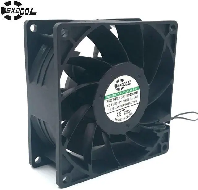 Main image of SXDOOL ec fan motor 92*92*38 mm 92mm 110V 115V 220V 230V 50/60 Hz 5W 3000RPM 68.5FM case cooling fan
