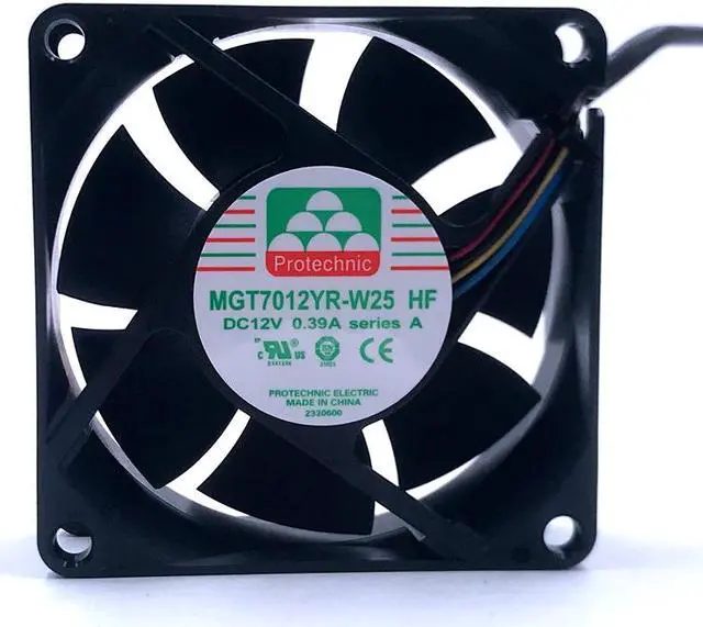 Alt view image 4 of 4 - MGT7012YR-W25 7025 70MM 70*70*25MM Fan Comptuter CPU Cooling fan 12V 0.39A 4pin