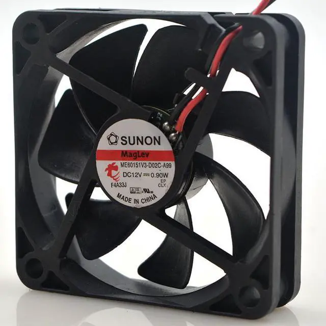 Alt view image 2 of 5 - SUNON ME60151V3-D02C-A99 6015 12V 0.9W 6CM Maglev Heat Dissipating Fan