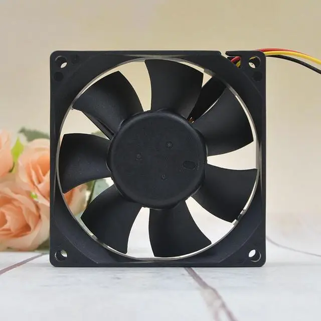 Alt view image 4 of 5 - Y.S.TECH 8cm 12V0.23A 8025 KM128025HB power supply motherboard mute fan