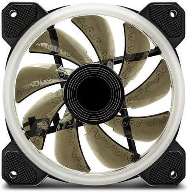 Alt view image 4 of 6 - Aurora 1-Pack DR12 Case Fan RGB LED 120mm High Performance High Airflow Adjustable Colorful PC CPU Computer Case Cooling Cooler (DR12 Single Fan)