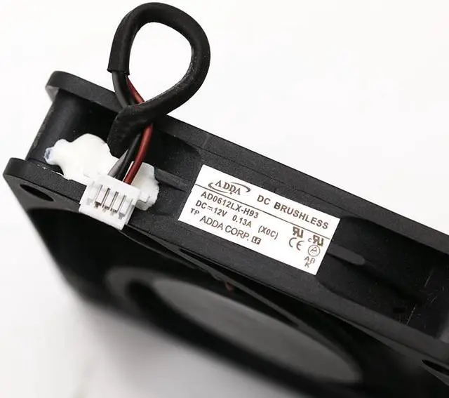Alt view image 3 of 3 - New ADDA AD0612LX-H93 12V 0.13A 6CM 6013  BenQ Ms614 MH 680 W 1070 projector cooling fan