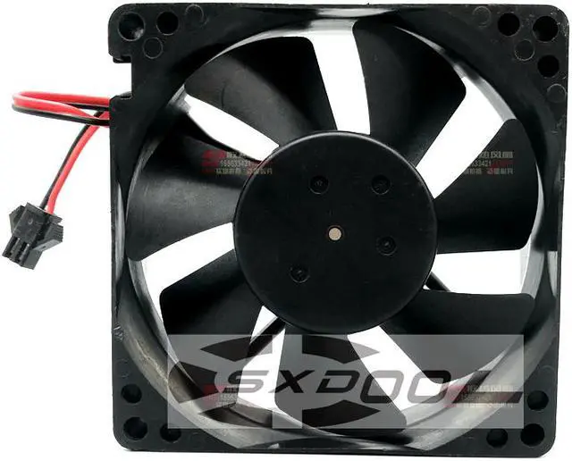 Alt view image 3 of 3 - NEW Original Nidec 80*80*25mm 8cm D08A-24TS2 05 DC 24V 0.23A 2-Lines inverter cooling fan
