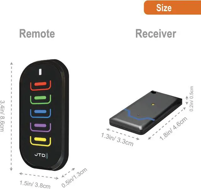 Alt view image 2 of 7 - JTD Rechargeable Key Finder, Wireless RF Item Locator, Remote Control Tracker for Keys Phones Pet Collars Remote Controls Luggage [KF-05-C]