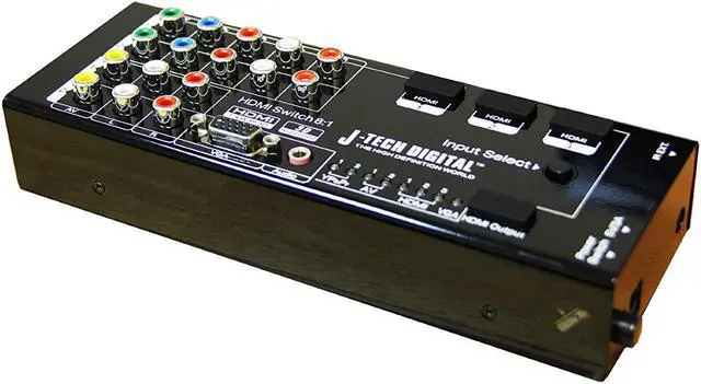 Alt view image 2 of 3 - J-Tech Digital JTD-0801 Multi-Functional HDMI Converter with 8 Inputs to 1 HDMI Output