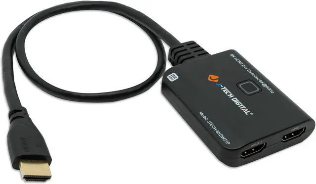Main image of 2 Input  1 Output 8K HDMI Switch w/ Pigtail Plug & Auto Switch  8K@60Hz 4K@120Hz 48Gbps (JTECH-8KSW21P)