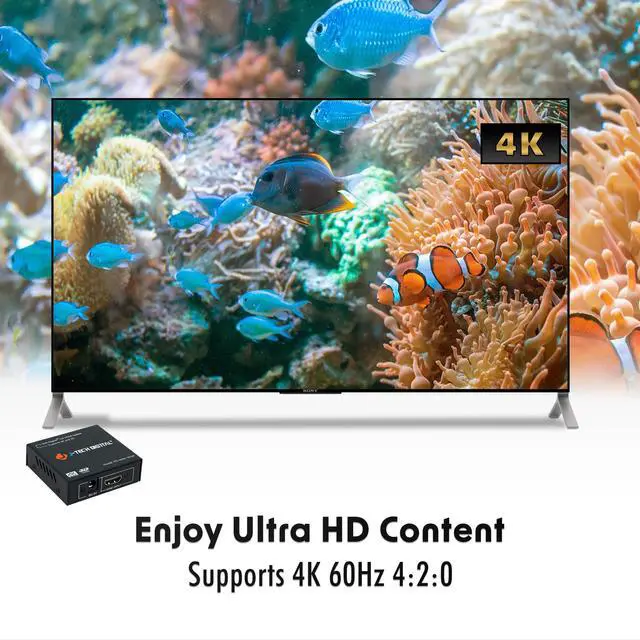 Alt view image 2 of 7 - J-Tech Digital JTD-MINI-1x2SP 2 Port 1X2 Powered Hdmi Super Mini Splitter for Full Hd 1080P with 3D Capability