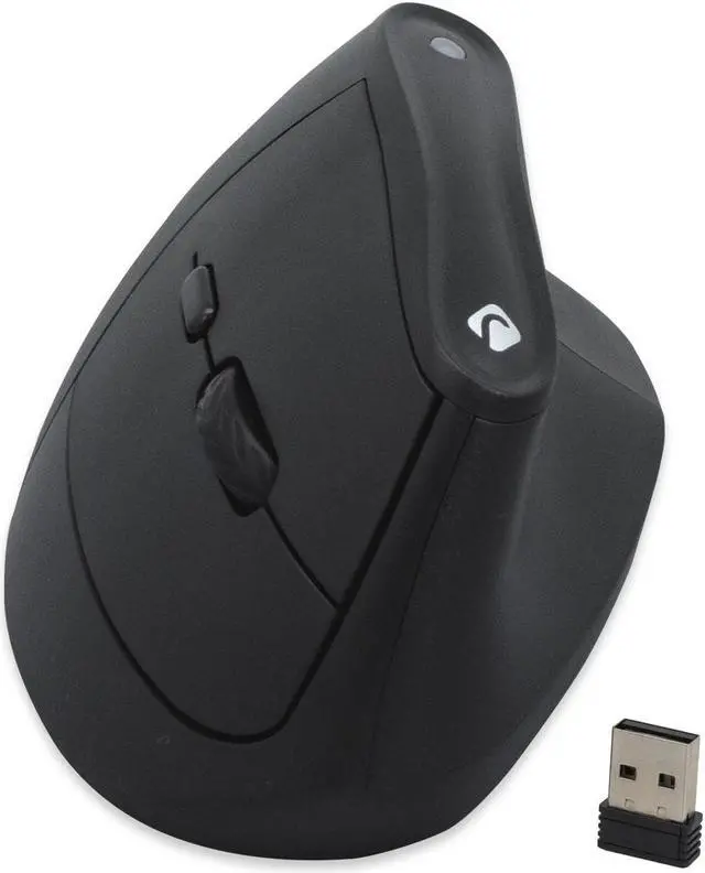 Main image of J-Tech Digital Wireless Mouse, Vertical Ergonomic Mouse with 2.4G Wireless & Bluetooth for 3 Multi-Device Function, Adjustable DPI Modes, Compatible with PC, Mac, Laptop - Black