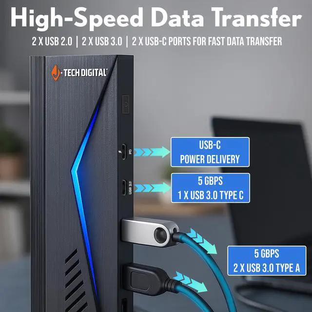 Alt view image 5 of 7 - J-Tech Digital 14 in 1 Docking Station up to 4K 60Hz, 3x HDMI, 6x USB, Ethernet, SD/TF, 100W PD, Audio/Mic - Compatible with macOS/Windows, Supports SST/MST (Driver Required)