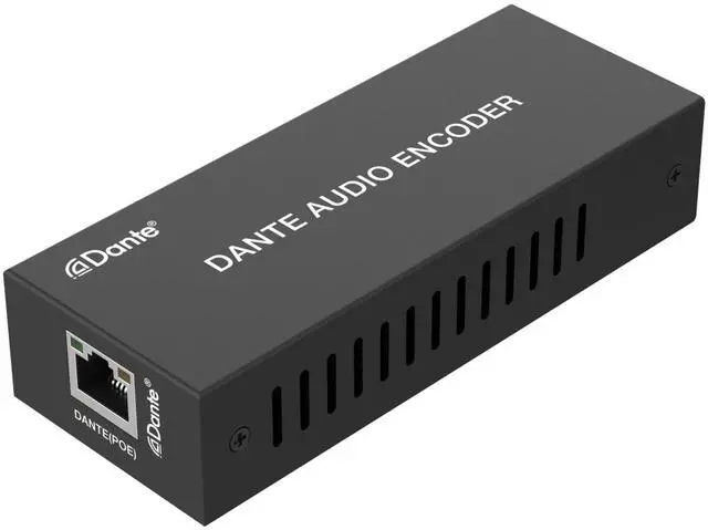 Main image of J-Tech Digital 2-Channel Dante Analog Audio Encoder with PoE, Balanced/Unbalanced Audio Input and 3-Level Gain Adjustment Audio Encoder [JTECH-DA2EP]
