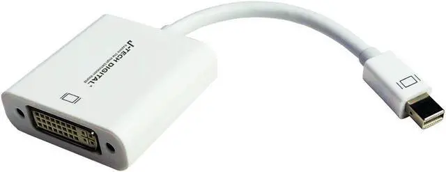 Main image of J-Tech Digital JTDMINIDVI High Quality Mini Display Port to DVI Adapter Female Cable for MacBook/MacBook Pro/iMac/MacBook Air