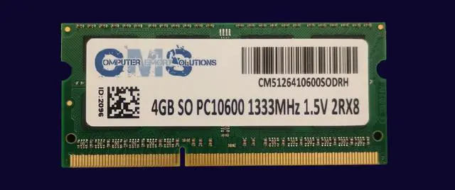 Alt view image 4 of 4 - 1X4GB DDR3 204PIN SO1333MHZ 1.5V 2RX8
