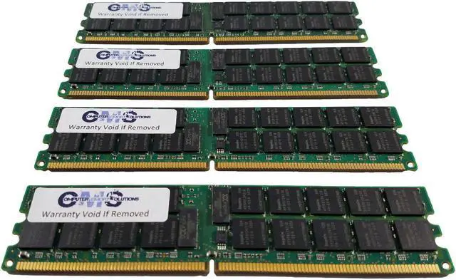 Alt view image 2 of 2 - CMS 16GB (4X4GB) DDR2 3200 400MHZ ECC REGISTERED DIMM Memory Ram Upgrade Compatible with Dell® Poweredge Sc1420 (1420Sc) Dual Rank For Server Only - B48