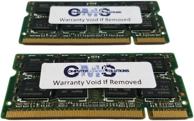 Alt view image 2 of 2 - CMS 2GB (2X1GB) DDR2 5300 667MHZ NON ECC SODIMM Memory Ram Upgrade Compatible with IBM Lenovo® Thinkpad T43 Notebook Series Ddr2-Pc4200 - A57