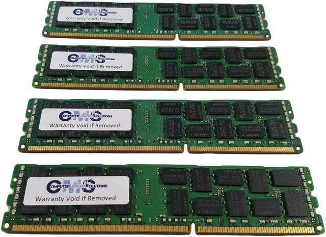 Alt view image 4 of 4 - CMS 32GB (4X8GB) DDR3 8500 1066MHZ ECC REGISTERED QUAD RANK DIMM Memory Ram Upgrade Compatible with Dell® Poweredge T310 Quad Rank Ecc Reg For Server Only - B26
