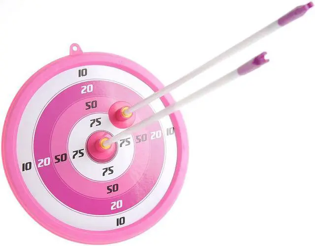 Alt view image 2 of 6 - Light Up Bow and Arrow Play Set for Kids, Comes with Quiver, Arrows, and Target - Pink