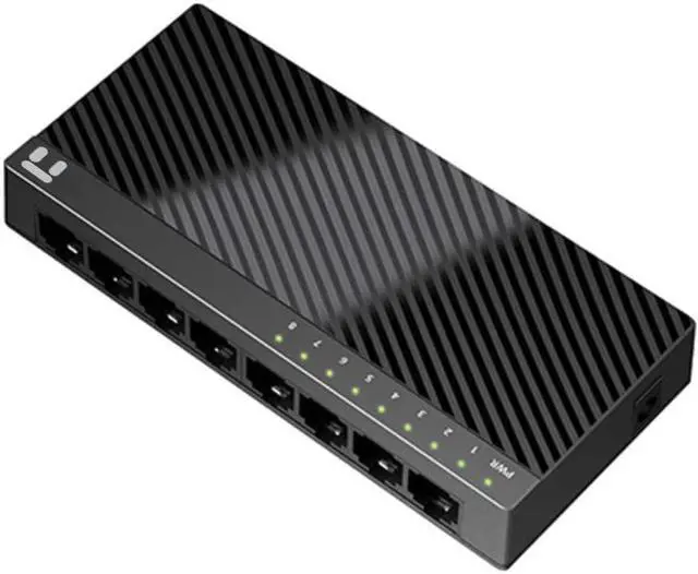 Alt view image 2 of 13 - Netis ST3108C 8 Port 10/100Mbps Fast Ethernet Switch | Desktop Ethernet Splitter, Ethernet Hub, Plug and Play, Traffic Optimization Auto-Negotiation RJ45 Ports with Compact Design