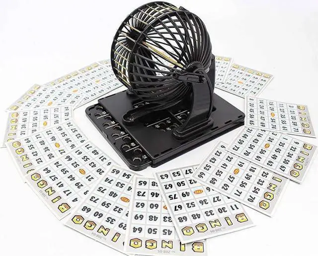 Alt view image 6 of 7 - AZToys 208 Bingo Machine Cage Game Set With Bingo Balls | Classic Metal Cage Includes Bingo Tray and Bingo Cards with Randomize Numbers