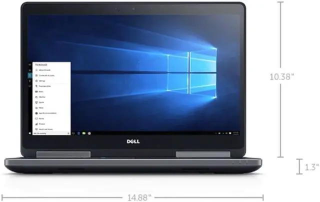 Main image of Dell Precision 7510  i7-6820HQ Quad Core 2.70 GHz 16GB 512 GB NVMe 15.6" Laptop Condition: Good
