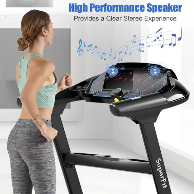 Alt view image 6 of 7 - Goplus 2.25HP Folding Treadmill Running Machine LED Touch Display