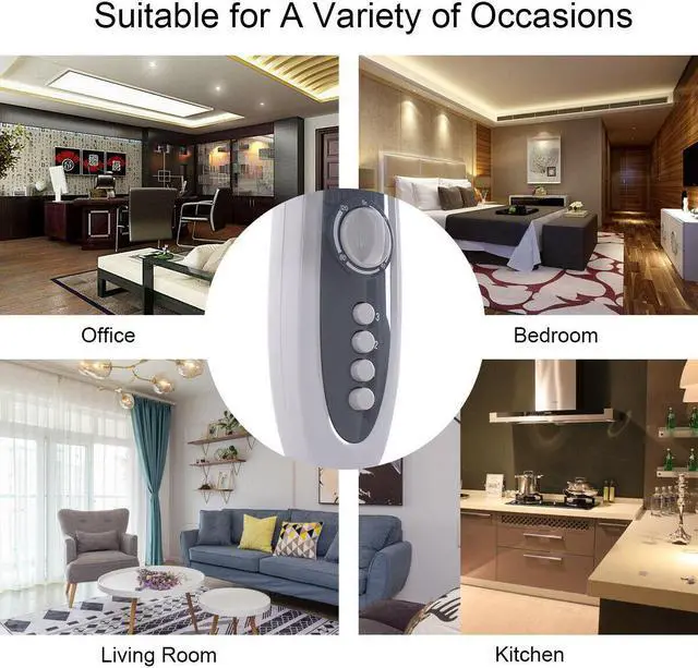 Alt view image 6 of 7 - Costway 18''Pedestal Fan 3-Speed Oscillating Stand Floor Manual Control Timer Swing Head