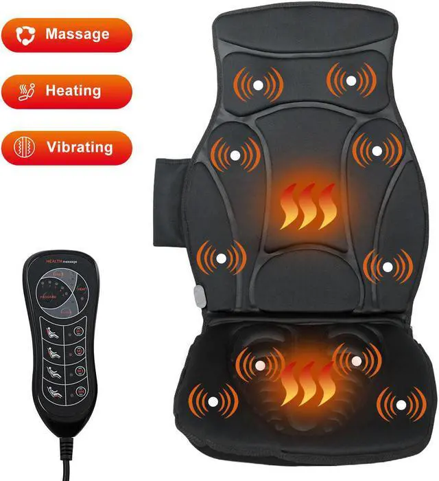 Main image of Costway Vibration Massage Seat Cushion 10 Vibration Motors Seat Back Massager