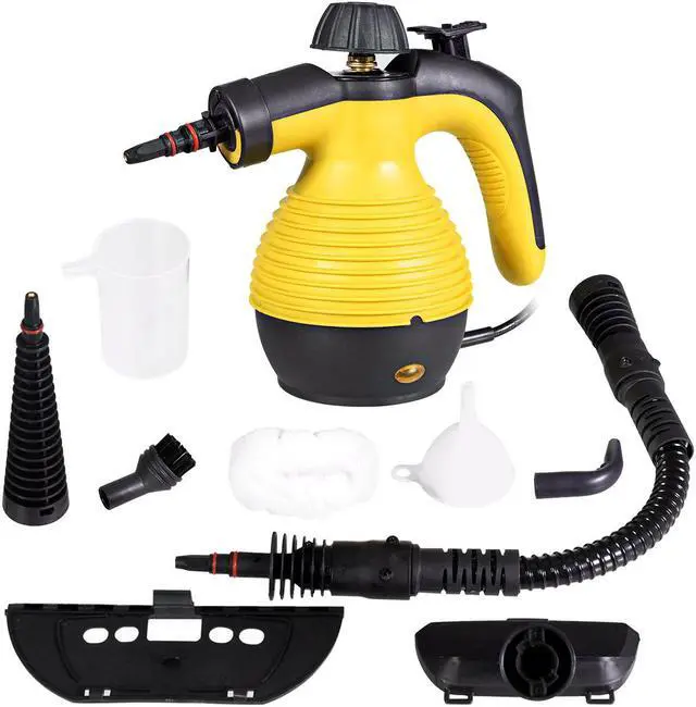 Main image of Costway Multifunction Portable Steamer Household Steam Cleaner 1050W with Attachments Yellow
