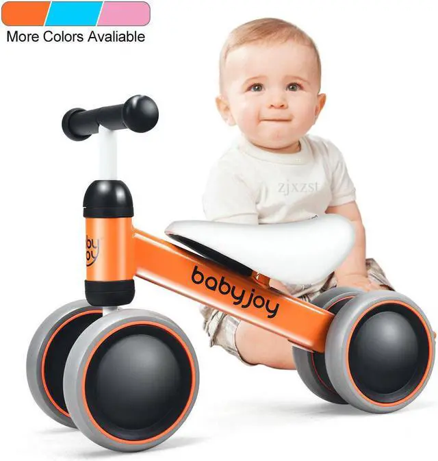 Main image of Babyjoy 4 Wheels Baby Balance Bike Children Walker No-Pedal Toddler Toys Rides Orange
