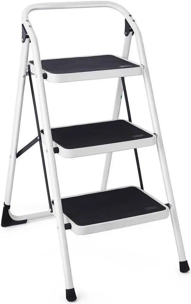 Main image of Costway 3 Step Lightweight Ladder HD Platform Foldable Stool 330 LB Cap. Saving Space