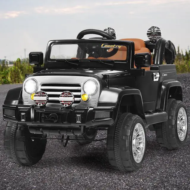 Alt view image 4 of 7 - 12V MP3 Kids Ride On Truck Car RC Remote Control with LED Lights Music Toys New