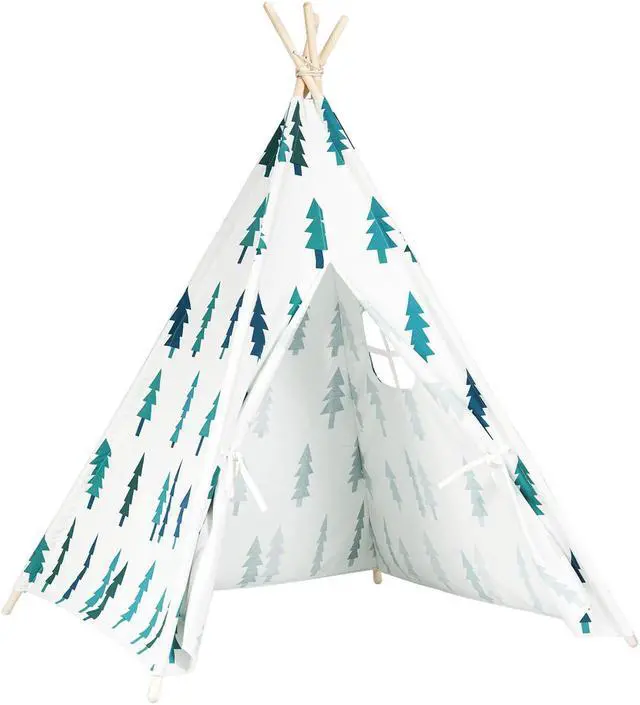 Main image of 5'5 Indian Play Tent Teepee Children Playhouse Sleeping Dome Portable Carry Bag