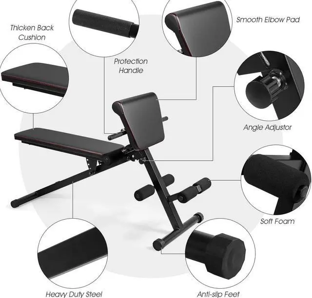 Alt view image 4 of 7 - Bifanuo Functional Adjustable Weight Bench Strength Workout Full Body Exercise