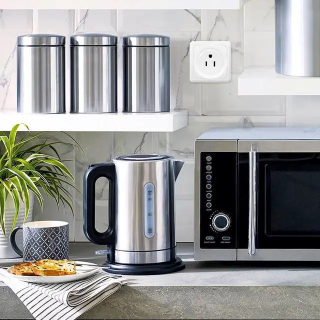 Alt view image 5 of 7 - Costway 4pcs Smart Sockets Mini Wifi Smart Plug Outlet Remote Home Appliances