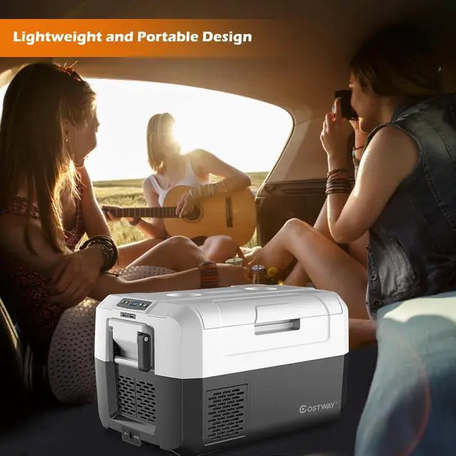 Alt view image 5 of 7 - Costway 37 Quart Portable Electric Car Cooler Refrigerator Compressor Freezer Camping